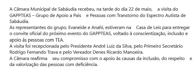 Reunião com representantes do GAPPTEAS.